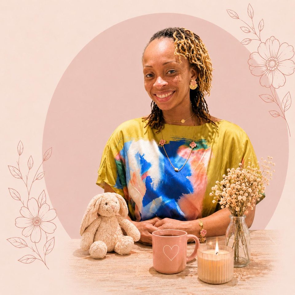 Rolande, souriante